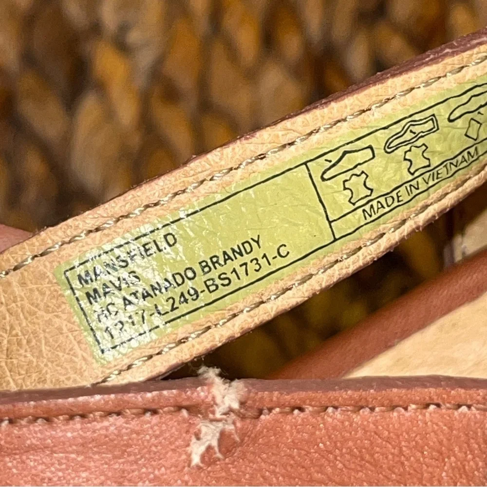 Bussola Mansfield Mavis Brown Leather Wedges 10 or 41